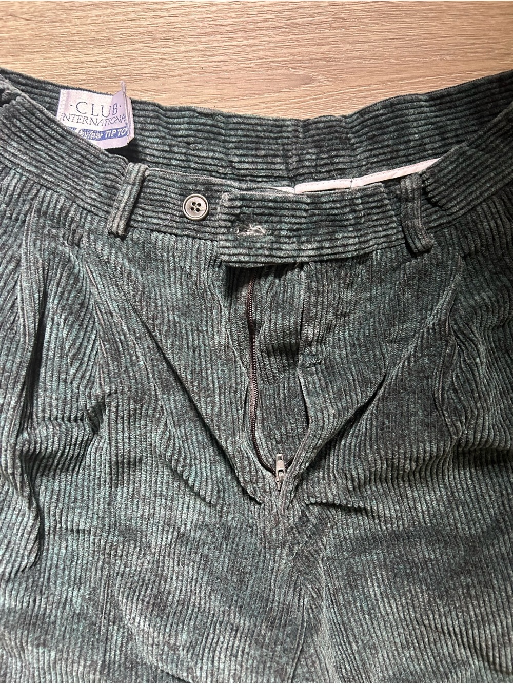 Vintage Green Corduroy Pants